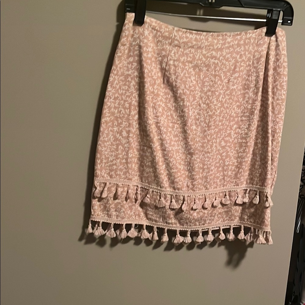 Elegant Pink Tassel Skirt